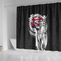 Hawaii King Kamehameha Shower Curtain Flag Polynesian Pattern LT01 - Polynesian Pride