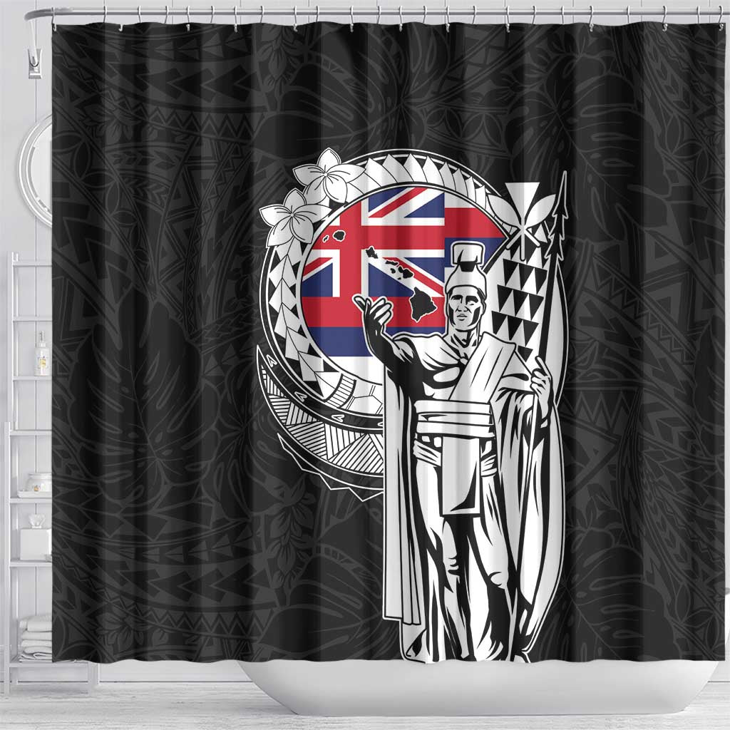 Hawaii King Kamehameha Shower Curtain Flag Polynesian Pattern LT01 - Polynesian Pride