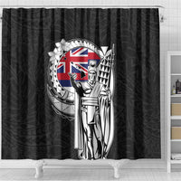 Hawaii King Kamehameha Shower Curtain Flag Polynesian Pattern LT01 - Polynesian Pride