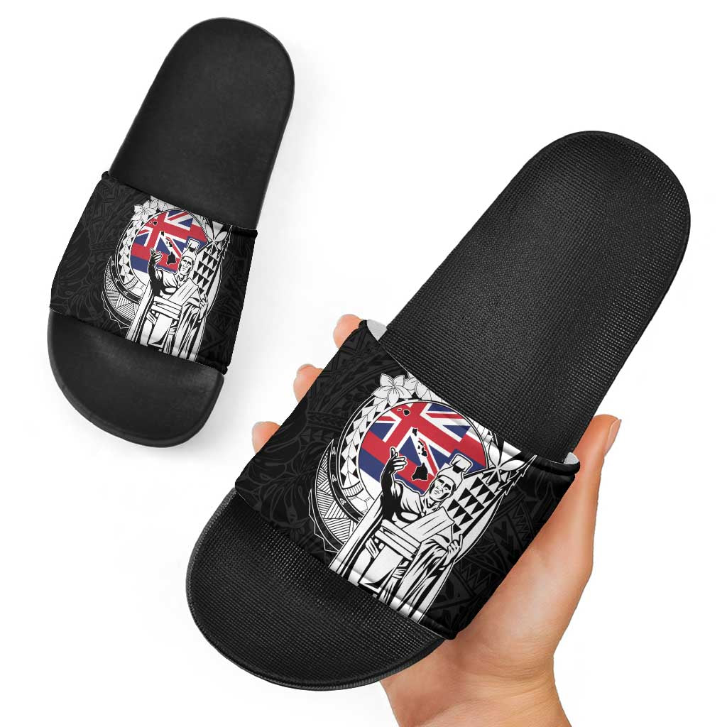 Hawaii King Kamehameha Slide Sandals Flag Polynesian Pattern LT01 - Polynesian Pride