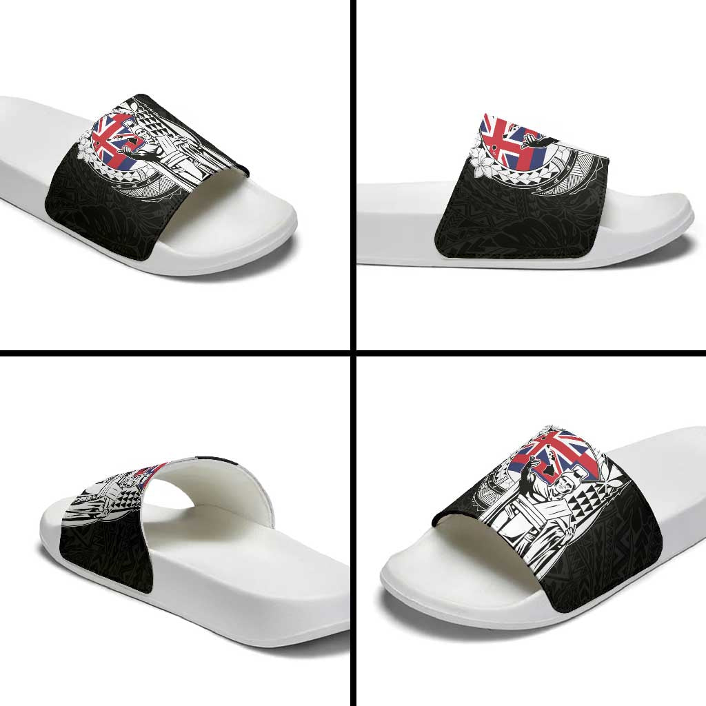 Hawaii King Kamehameha Slide Sandals Flag Polynesian Pattern LT01 - Polynesian Pride