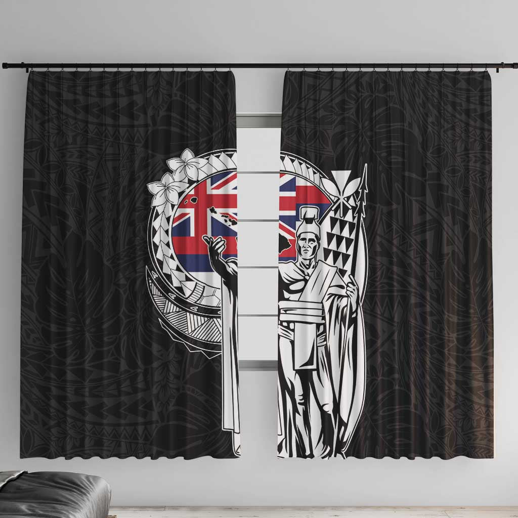 Hawaii King Kamehameha Window Curtain Flag Polynesian Pattern