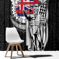 Hawaii King Kamehameha Window Curtain Flag Polynesian Pattern