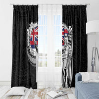 Hawaii King Kamehameha Window Curtain Flag Polynesian Pattern