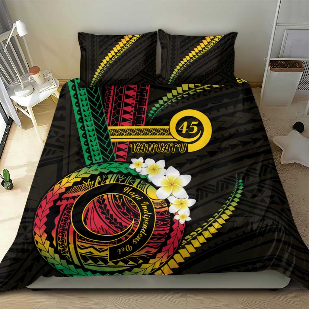 Vanuatu Independence Day Bedding Set Yumi 45th Hapi Indipendens Dei LT01