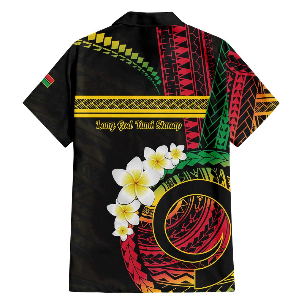 Vanuatu Independence Day Family Matching Off Shoulder Maxi Dress and Hawaiian Shirt Yumi 45th Hapi Indipendens Dei LT01 - Polynesian Pride