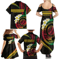Vanuatu Independence Day Family Matching Summer Maxi Dress and Hawaiian Shirt Yumi 45th Hapi Indipendens Dei LT01 - Polynesian Pride