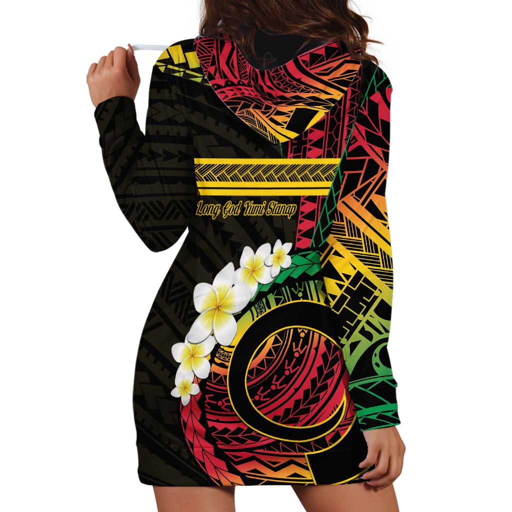 Vanuatu Independence Day Hoodie Dress Yumi 45th Hapi Indipendens Dei LT01