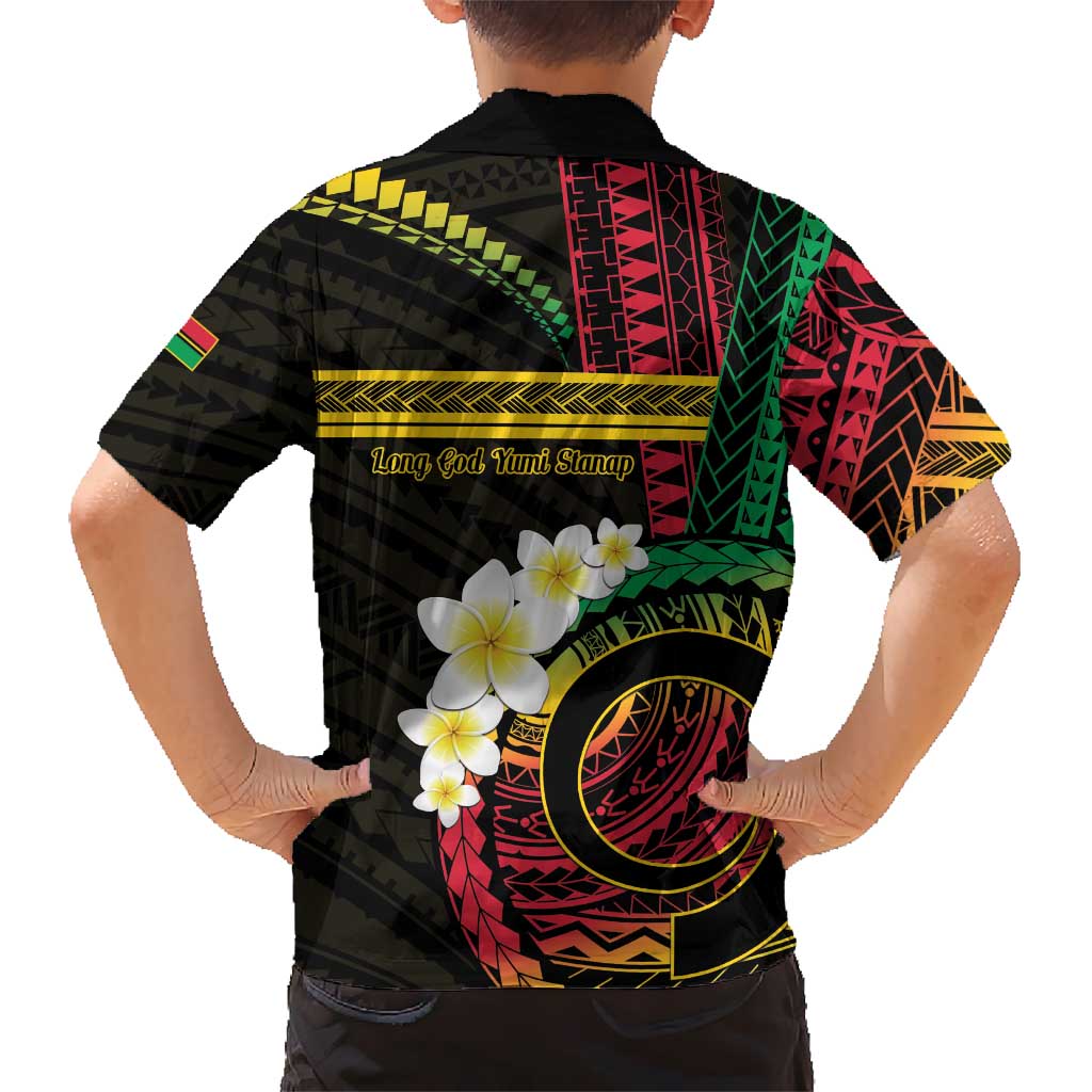 Vanuatu Independence Day Kid Hawaiian Shirt Yumi 45th Hapi Indipendens Dei LT01