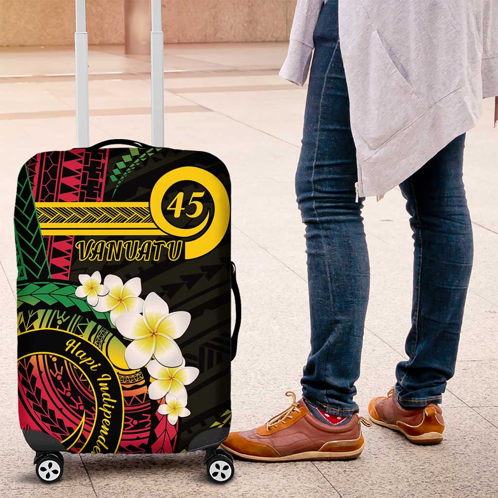 Vanuatu Independence Day Luggage Cover Yumi 45th Hapi Indipendens Dei LT01