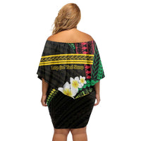Vanuatu Independence Day Off Shoulder Short Dress Yumi 45th Hapi Indipendens Dei LT01