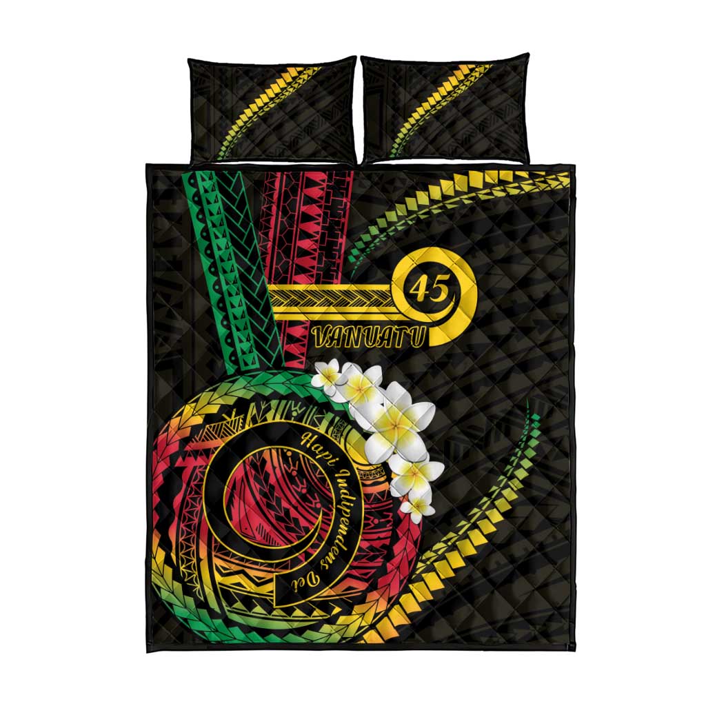 Vanuatu Independence Day Quilt Bed Set Yumi 45th Hapi Indipendens Dei LT01