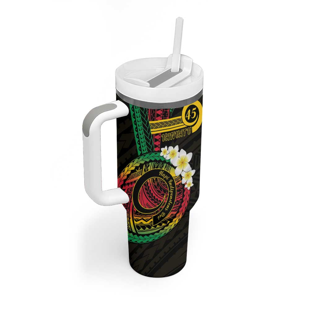 Vanuatu Independence Day Tumbler With Handle Yumi 45th Hapi Indipendens Dei LT01