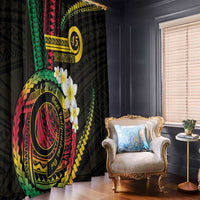 Vanuatu Independence Day Window Curtain Yumi 45th Hapi Indipendens Dei LT01