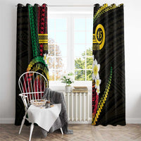 Vanuatu Independence Day Window Curtain Yumi 45th Hapi Indipendens Dei LT01