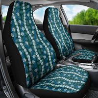 Pikake Maile Tiare Lei Car Seat Cover Polu Lauhala Pattern