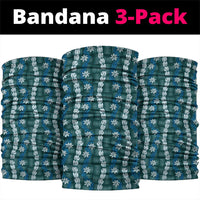 Pikake Maile Tiare Lei Neck Gaiter Polu Lauhala Pattern