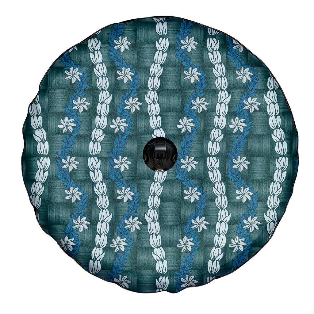 Pikake Maile Tiare Lei Spare Tire Cover Polu Lauhala Pattern
