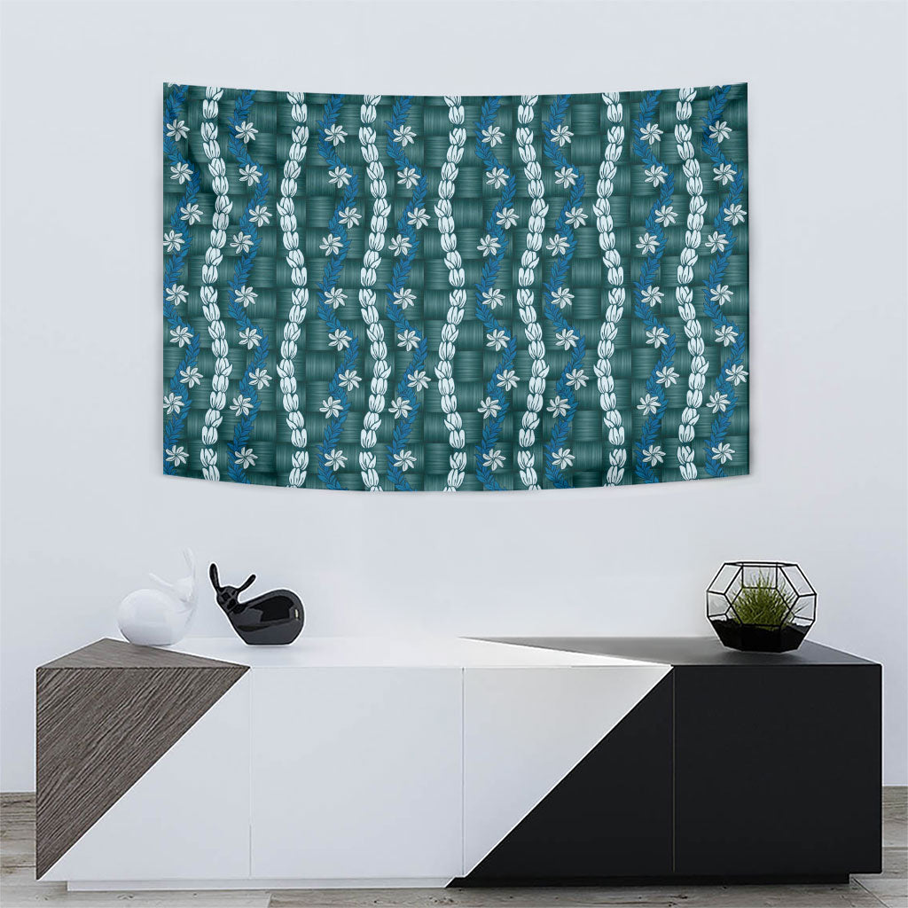 Pikake Maile Tiare Lei Tapestry Polu Lauhala Pattern