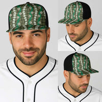 Pikake Maile Tiare Lei Baseball Net Cap Omaomao Lauhala Pattern