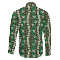 Pikake Maile Tiare Lei Family Matching Mermaid Dress and Hawaiian Shirt Omaomao Lauhala Pattern LT01 - Polynesian Pride