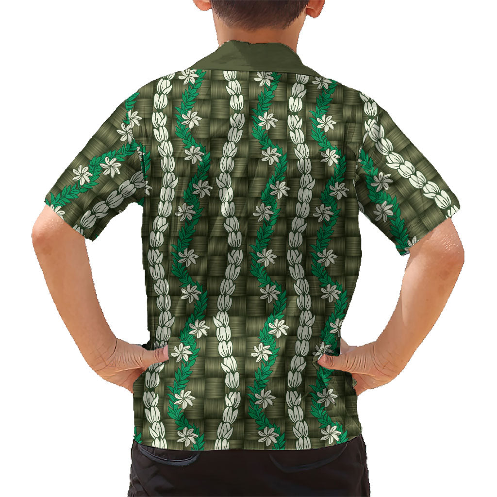 Pikake Maile Tiare Lei Hawaiian Shirt Omaomao Lauhala Pattern
