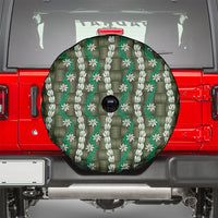 Pikake Maile Tiare Lei Spare Tire Cover Omaomao Lauhala Pattern LT01 - Polynesian Pride