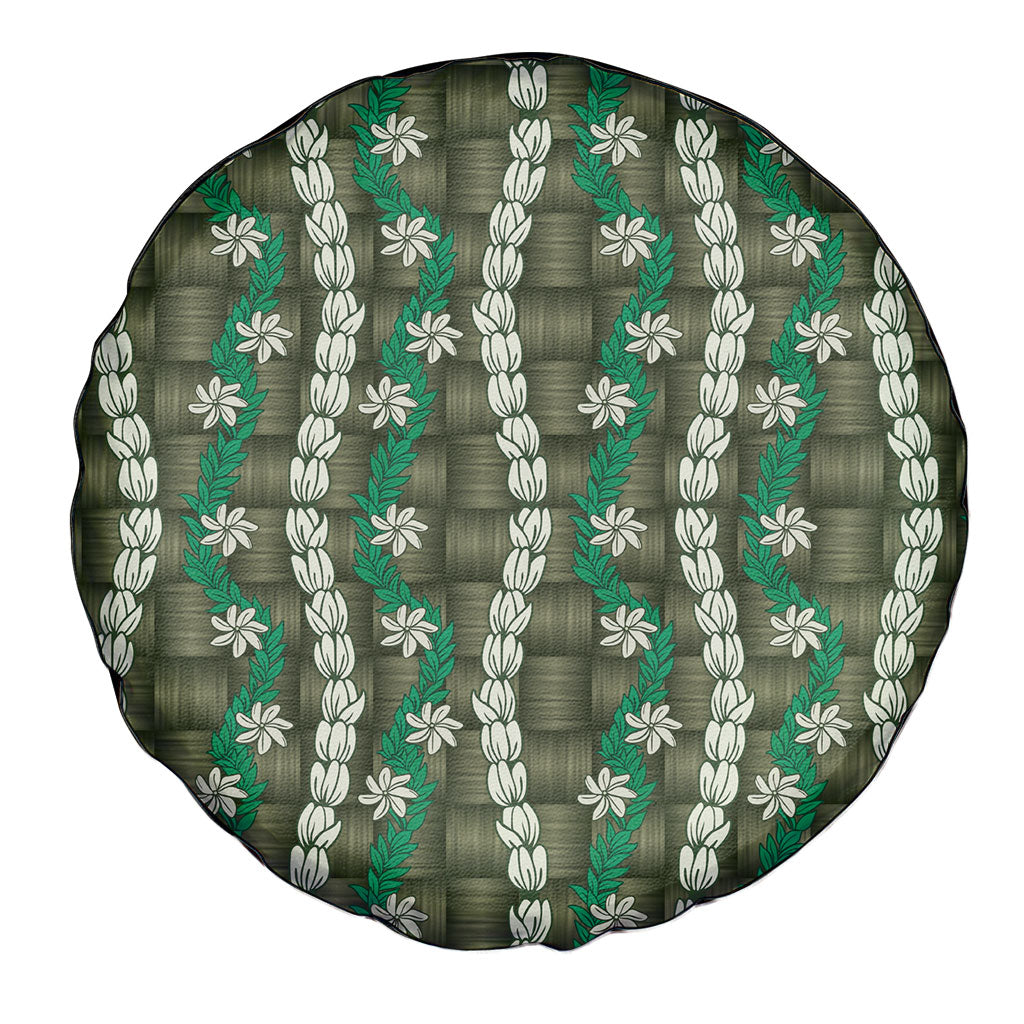 Pikake Maile Tiare Lei Spare Tire Cover Omaomao Lauhala Pattern LT01 - Polynesian Pride