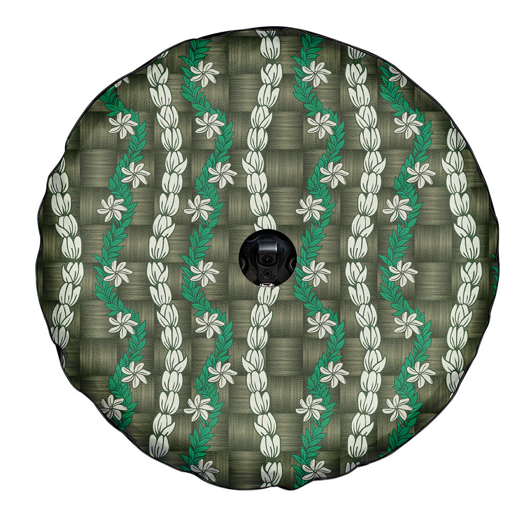 Pikake Maile Tiare Lei Spare Tire Cover Omaomao Lauhala Pattern LT01 - Polynesian Pride