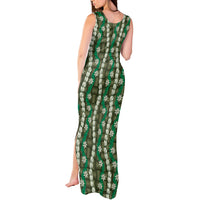 Pikake Maile Tiare Lei Tank Maxi Dress Omaomao Lauhala Pattern LT01 - Polynesian Pride