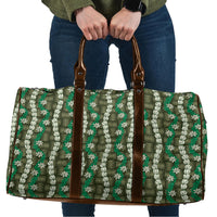 Pikake Maile Tiare Lei Travel Bag Omaomao Lauhala Pattern