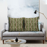 Pikake Maile Tiare Lei Pillow Cover Natural Lauhala Pattern