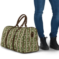Pikake Maile Tiare Lei Travel Bag Natural Lauhala Pattern
