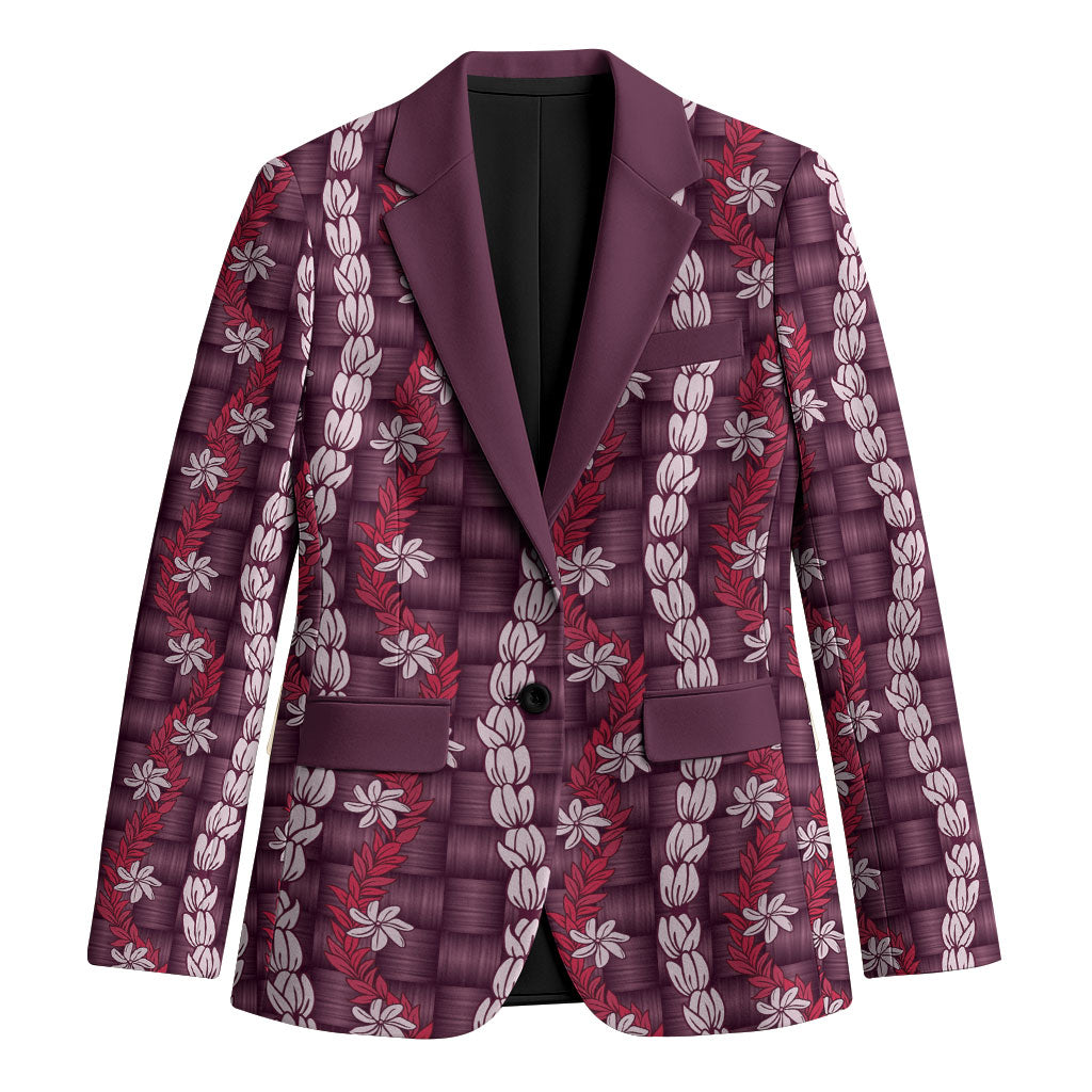 Pikake Maile Tiare Lei Blazer Akala Lauhala Pattern