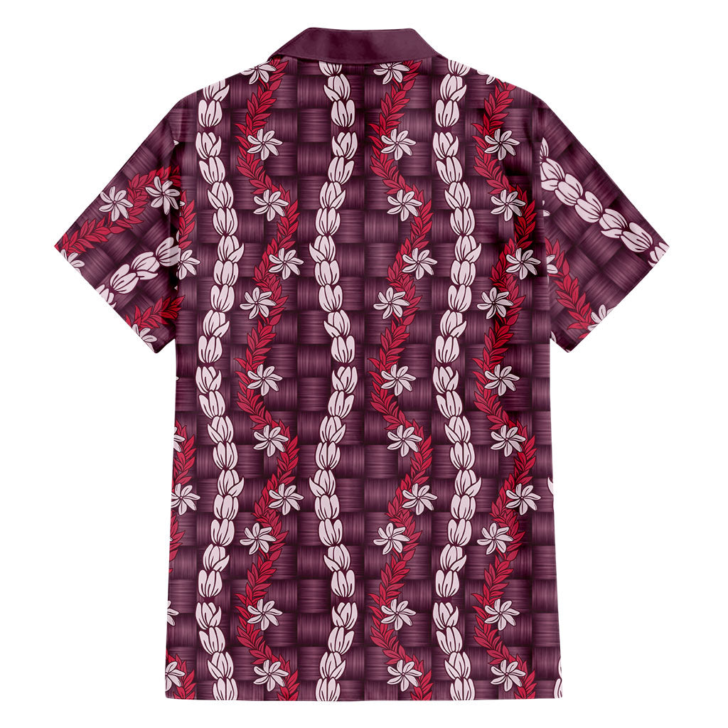 Pikake Maile Tiare Lei Family Matching Mermaid Dress and Hawaiian Shirt Akala Lauhala Pattern LT01 - Polynesian Pride