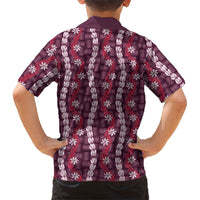 Pikake Maile Tiare Lei Family Matching Summer Maxi Dress and Hawaiian Shirt Akala Lauhala Pattern LT01 - Polynesian Pride