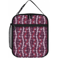 Pikake Maile Tiare Lei Lunch Bag Akala Lauhala Pattern
