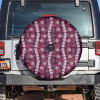 Pikake Maile Tiare Lei Spare Tire Cover Akala Lauhala Pattern