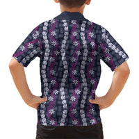 Pikake Maile Tiare Lei Family Matching Summer Maxi Dress and Hawaiian Shirt Poni Lauhala Pattern LT01 - Polynesian Pride