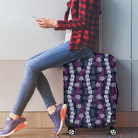 Pikake Maile Tiare Lei Luggage Cover Poni Lauhala Pattern