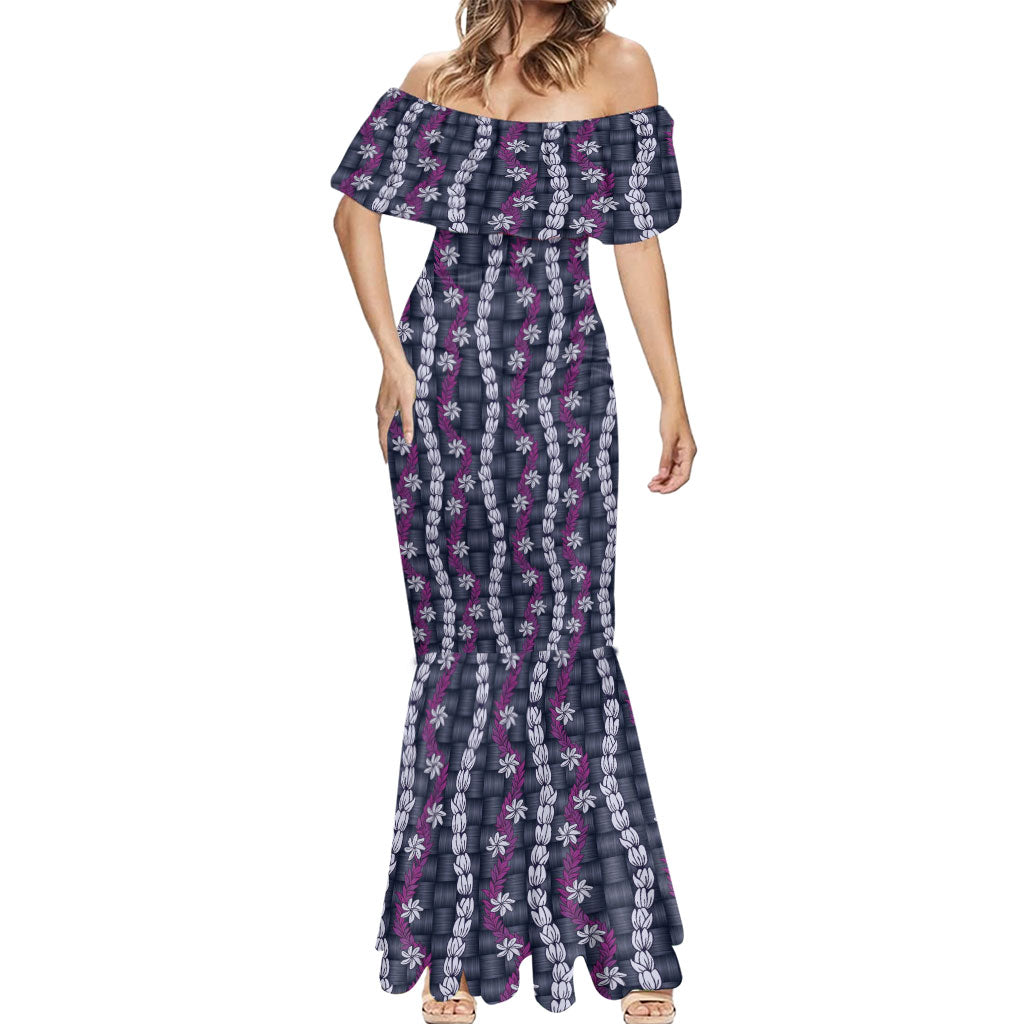 Pikake Maile Tiare Lei Mermaid Dress Poni Lauhala Pattern