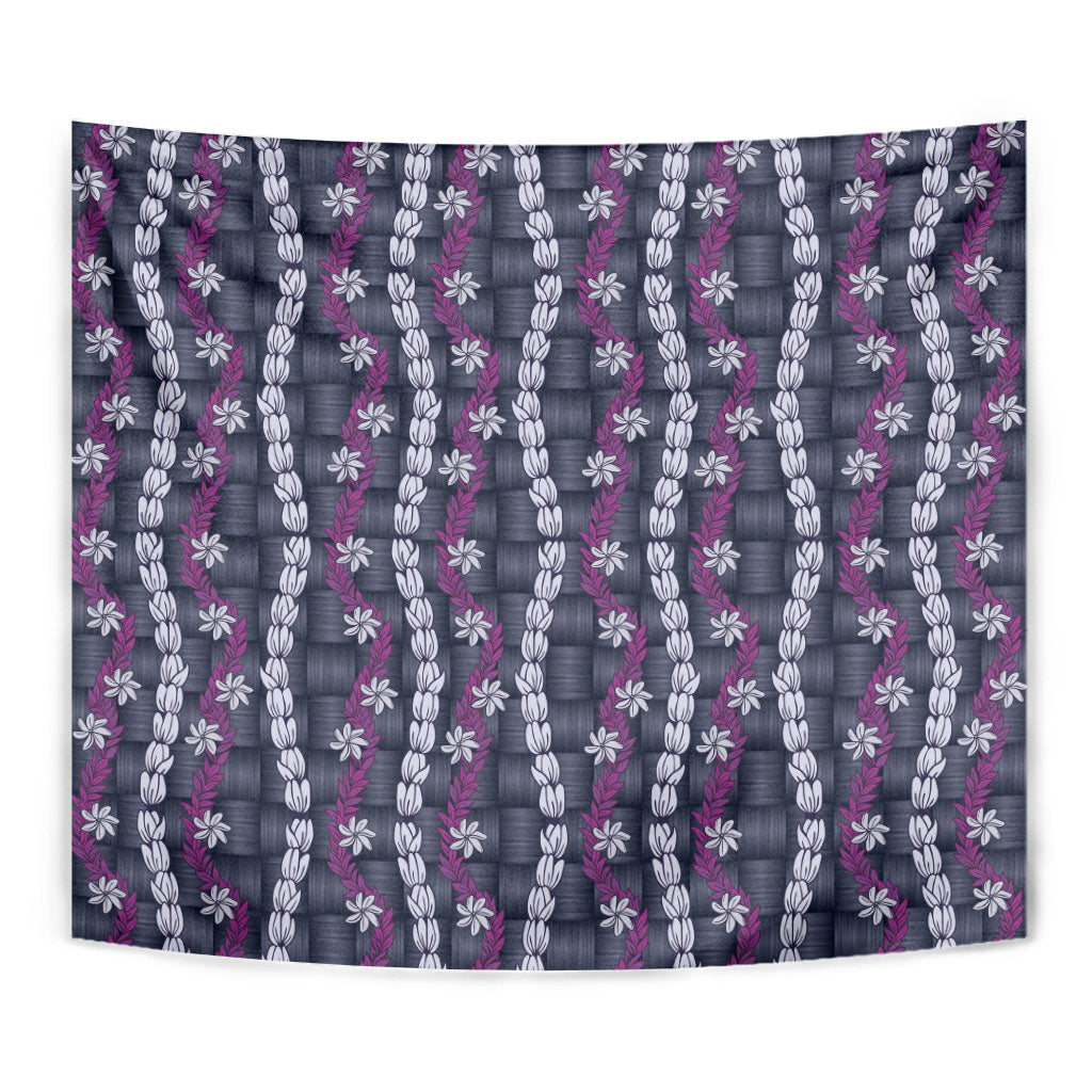 Pikake Maile Tiare Lei Tapestry Poni Lauhala Pattern