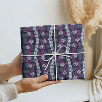 Pikake Maile Tiare Lei Wrapping Paper Poni Lauhala Pattern