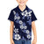 Hawaiian Hibiscus Tribal Floral Blue Hawaiian Shirt Polynesian Tapa Pattern - Polynesian Pride