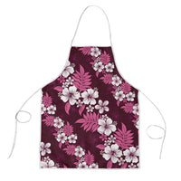 Hawaiian Hibiscus Tribal Floral Pink Apron Polynesian Tapa Pattern - Polynesian Pride