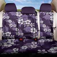 Hawaiian Hibiscus Tribal Floral Purple Back Car Seat Cover Polynesian Tapa Pattern - Polynesian Pride