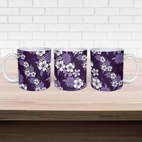 Hawaiian Hibiscus Tribal Floral Purple Ceramic Mug Polynesian Tapa Pattern LT01 - Polynesian Pride