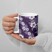 Hawaiian Hibiscus Tribal Floral Purple Ceramic Mug Polynesian Tapa Pattern LT01 - Polynesian Pride