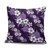 Hawaiian Hibiscus Tribal Floral Purple Pillow Cover Polynesian Tapa Pattern LT01 Purple - Polynesian Pride