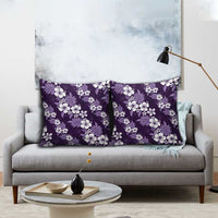 Hawaiian Hibiscus Tribal Floral Purple Pillow Cover Polynesian Tapa Pattern LT01 - Polynesian Pride